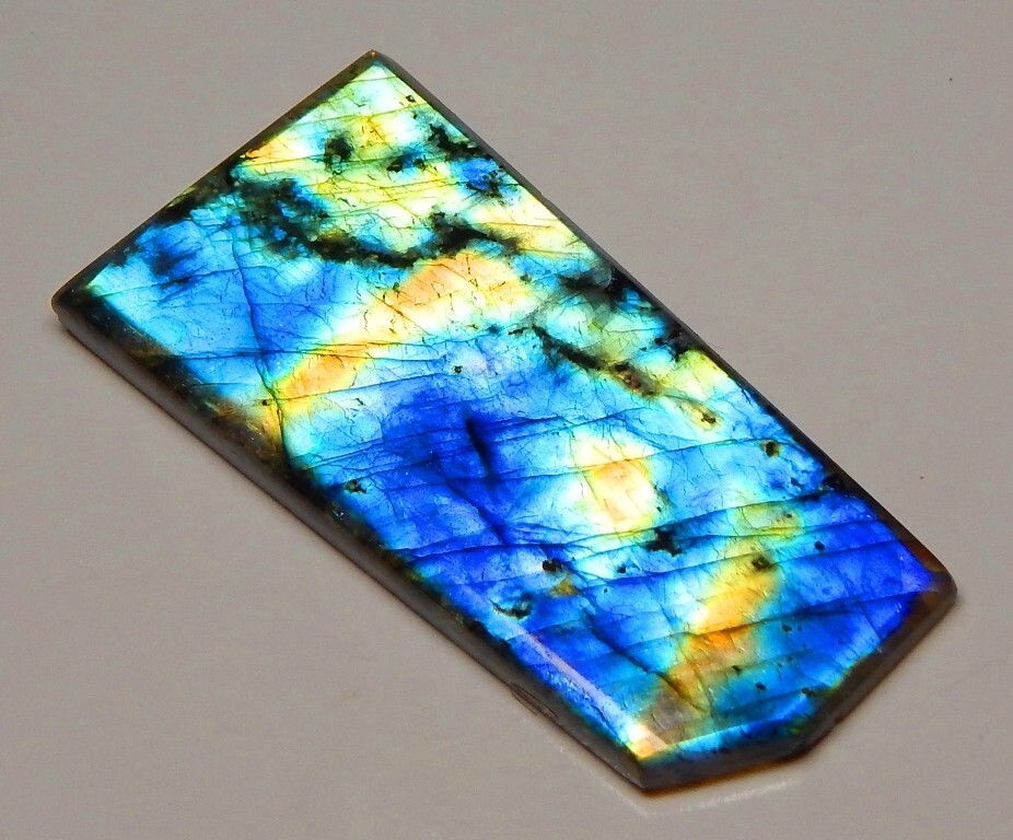 Natural Labradorite Slab, 1.25″ – 9″ High Flash Polish Labradorite, Pick a Size