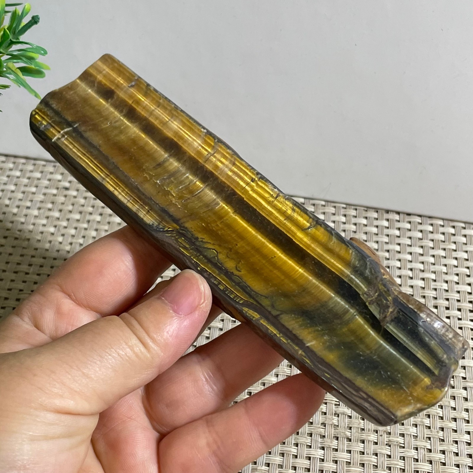140g tiger’s-eye Rough Raw Stone Rock Specimen Reiki healing