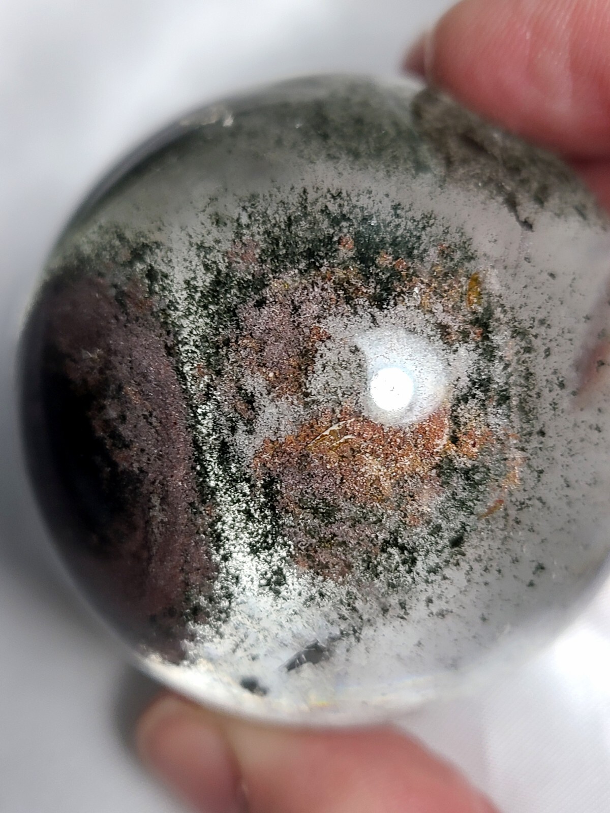 2″ 51mm 179g AA++ Stunning Garden Quartz Massive Rainbows Sphere Crystal Ball