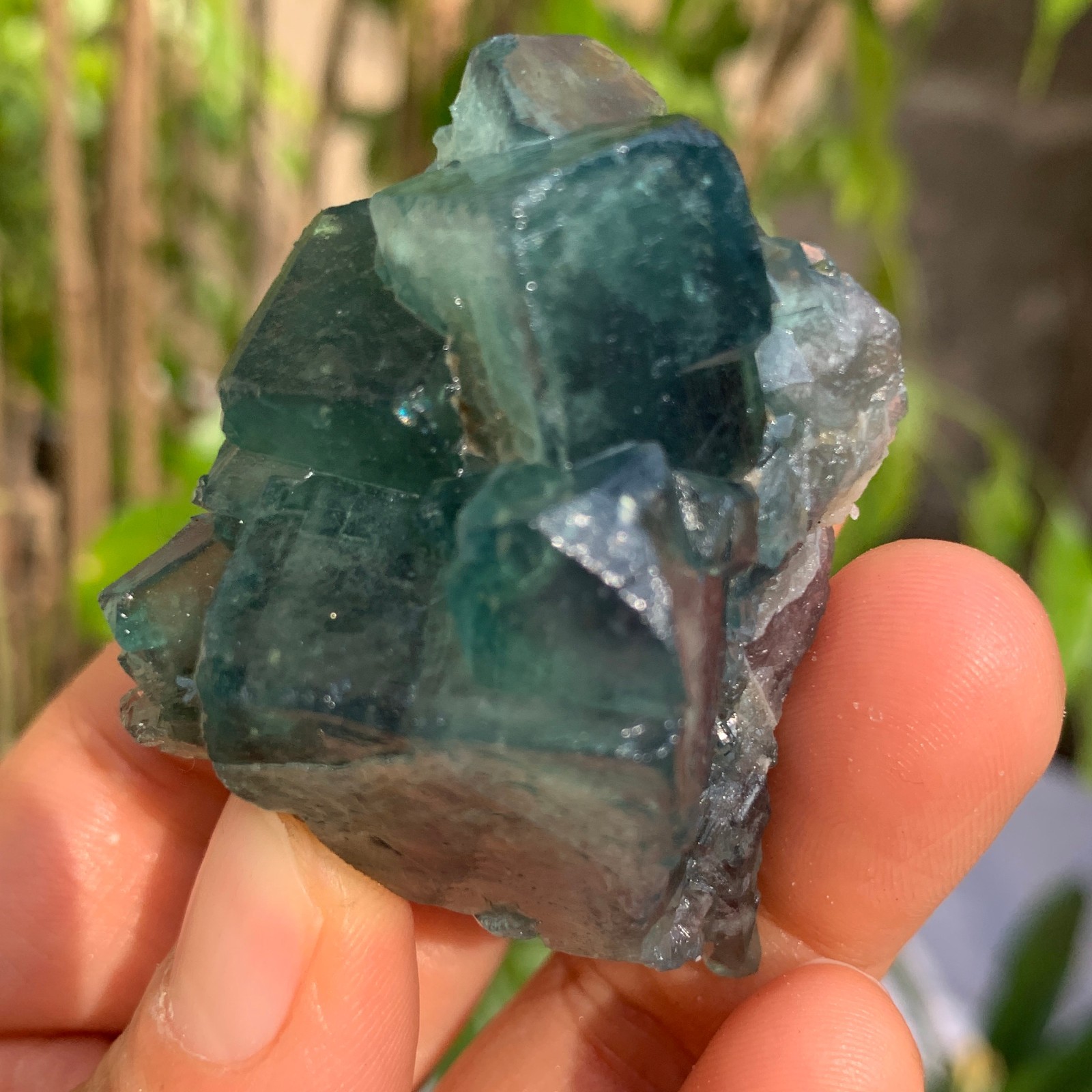 88g Natural Green FLUORITE Quartz Crystal Cluster Mineral Specimen