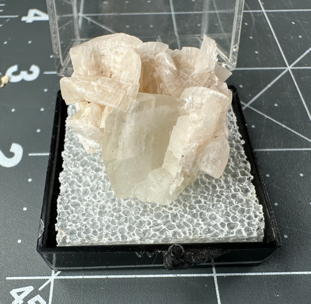 ➤ 1 x 1 Inch LARGE BLADED PINK DOLOMITE SPECIMEN – Corydon Indiana VIDEO➤1025