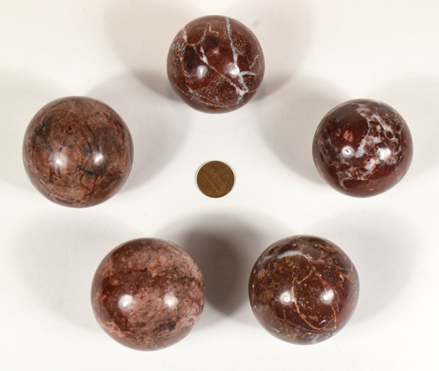 49mm Deep Red Brecciated Jasper Sphere Polished Gemstone Crystal Ball Peru (1PC)