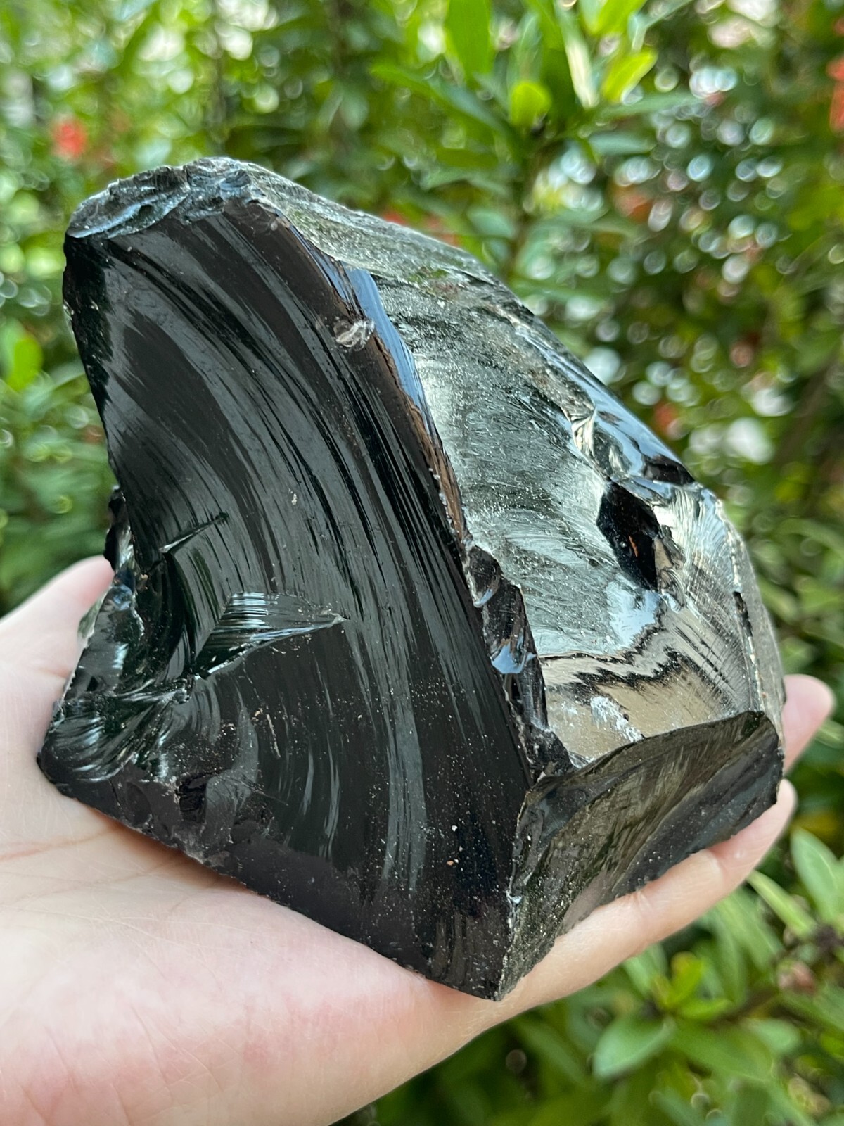 Extra Large Black Obsidian Rough Stones, 3″ – 6″ Raw Black Obsidian Natural
