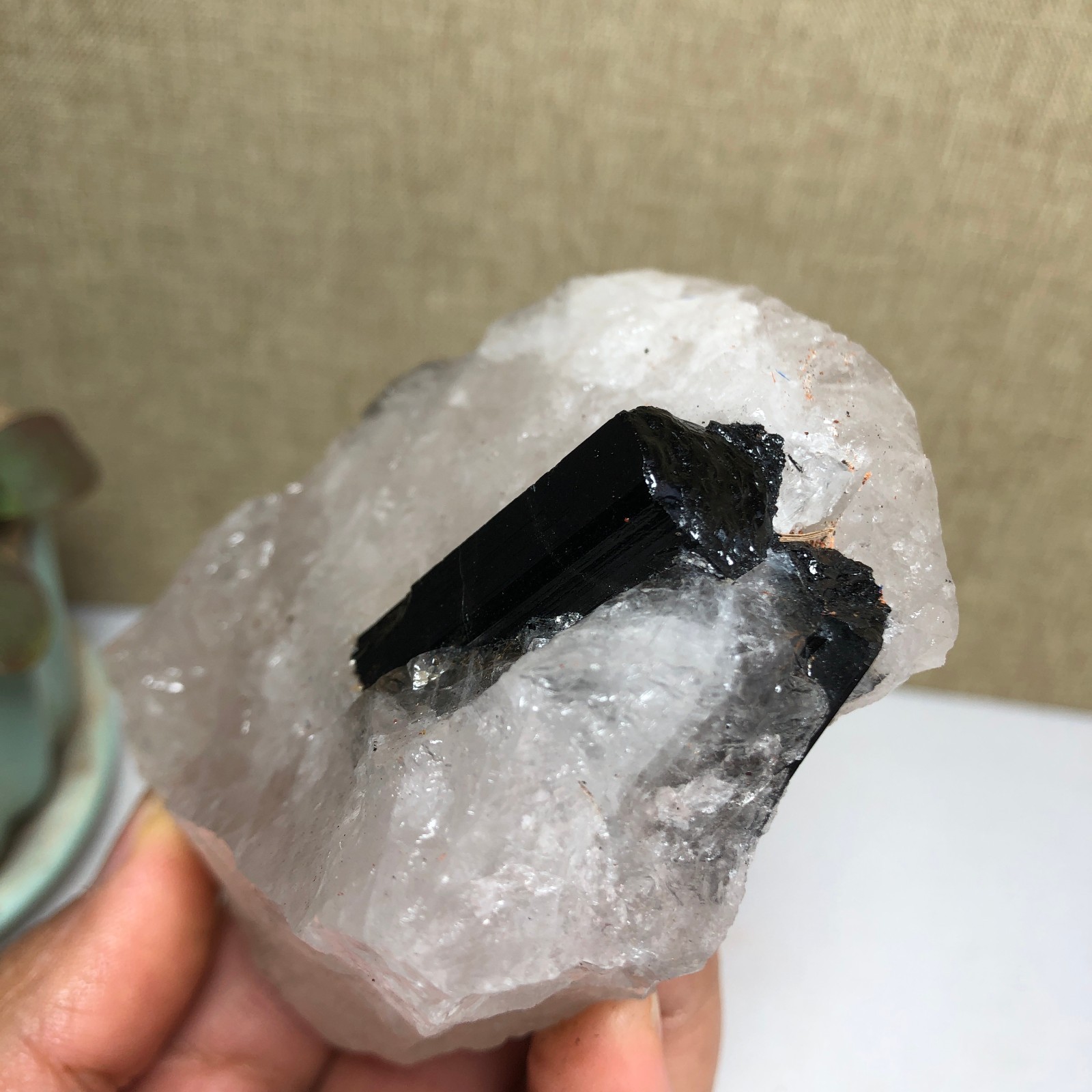 Natural tourmaline Crystal paragenesis gemstone original Specimen 290g A1684