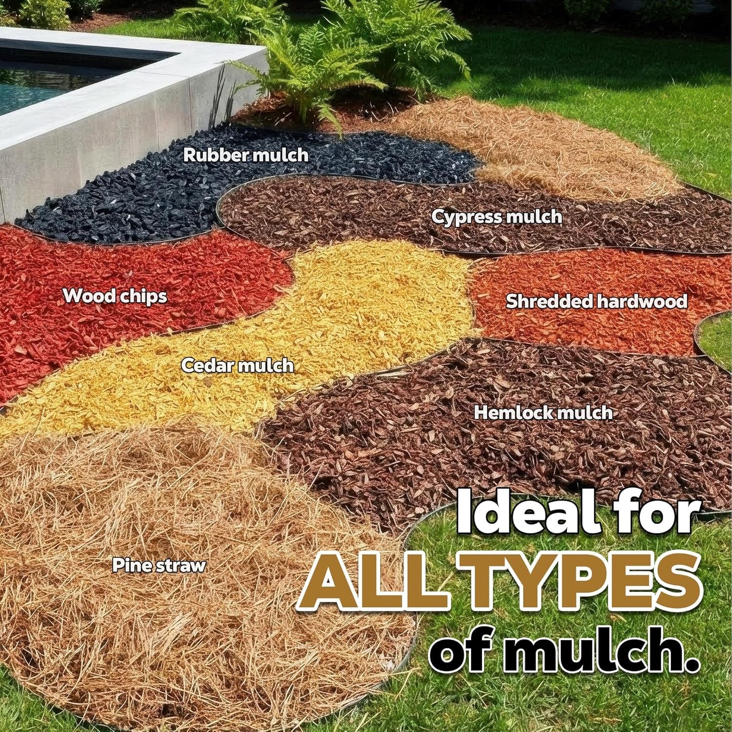 Mulch Anchor 1 Gallon Mulch Glue & Gravel Binder Rock Glue Landscaping Pea