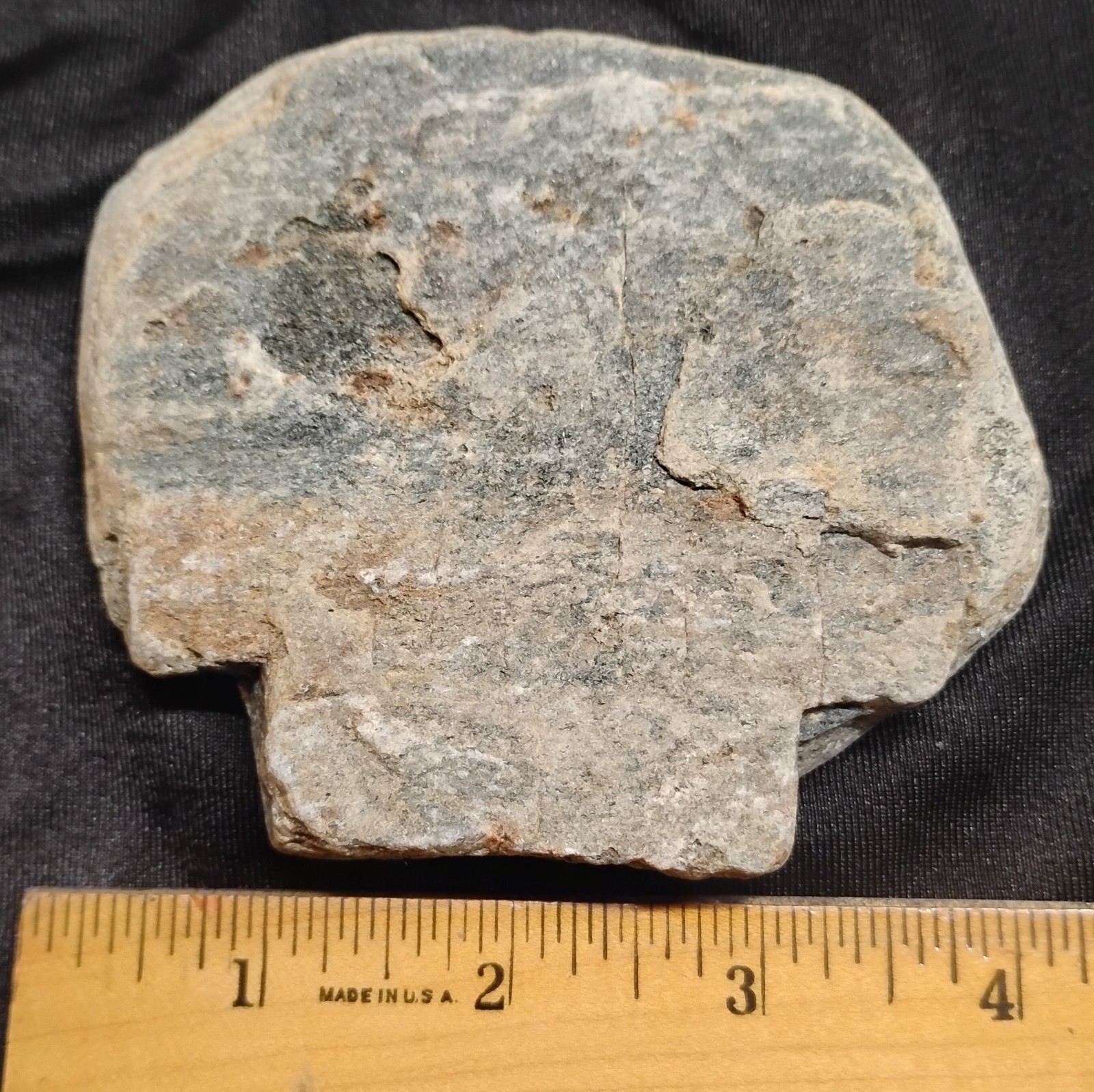 RARE Natural Skull Shaped Phyllite – Human Head Profile w/ Pirate Patch Eye