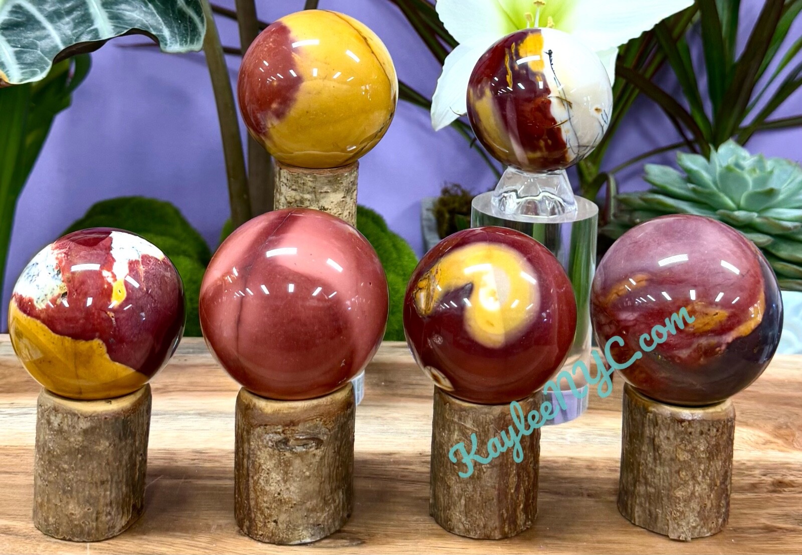 Wholesale Lot 4-6 PCs Natural Mookaite Jasper Sphere Crystal Healing Energy