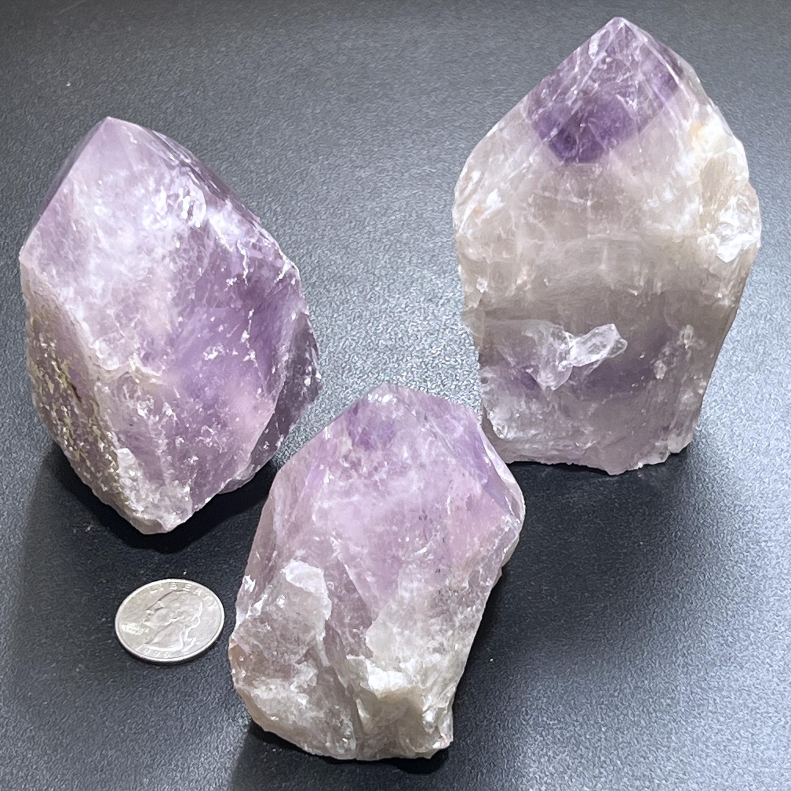 Amethyst Crystal Standing Tower Point Large Natural Brazil Mineral Specimen