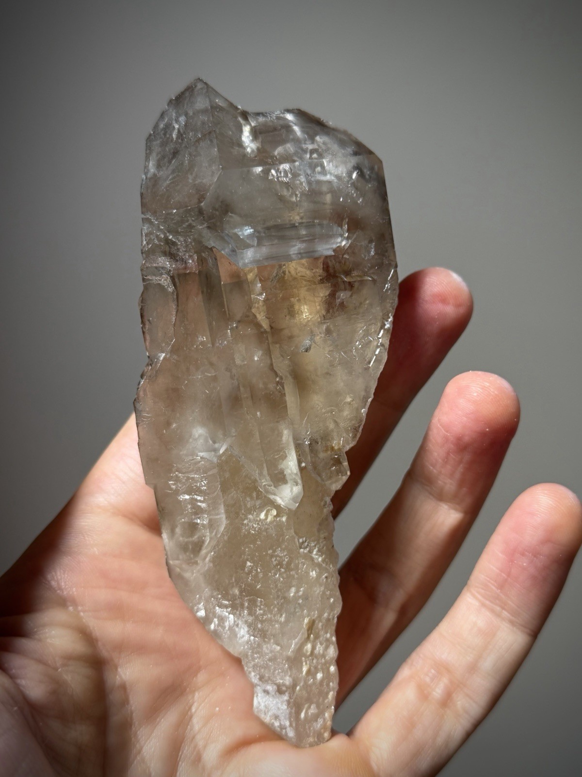 Enhydro Quartz Crystal Elestial Quartz Natural Smoky Quartz Water Bubble Crystal