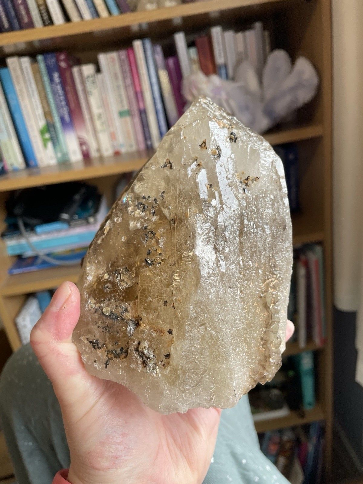 Large Elestial Smoky Citrine Statement Piece 1.85kg Stunning Crystal Quartz