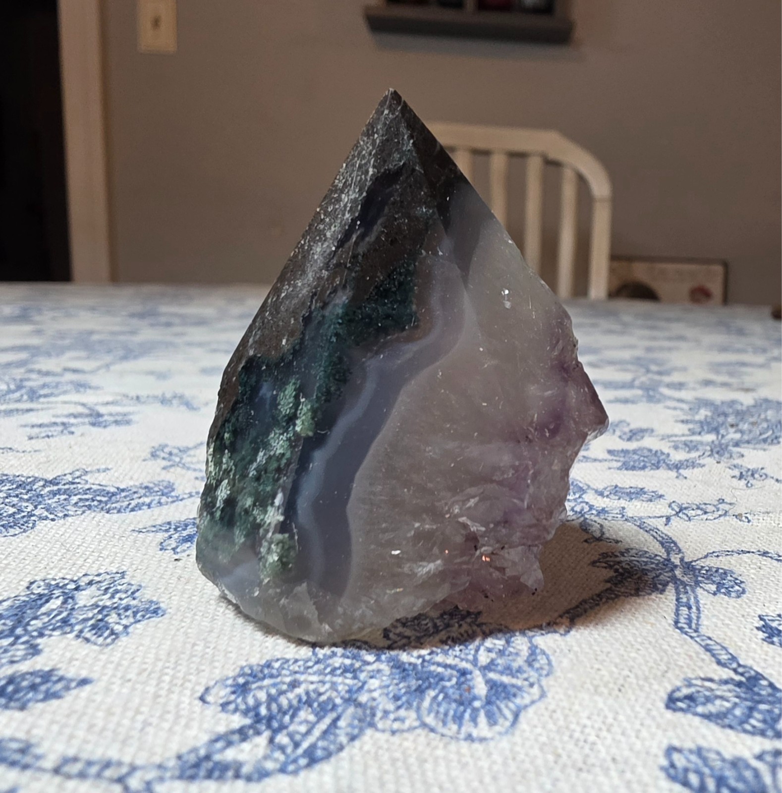 Amethyst/Moss Agate Point