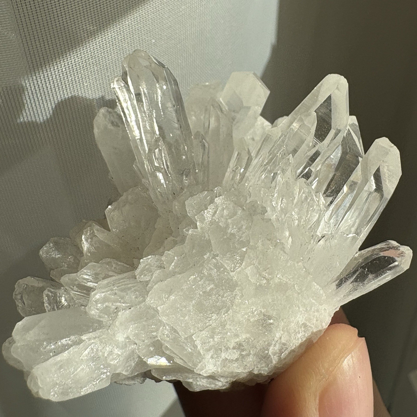 Natural Clear Quartz Cluster Crystal Raw Mineral Healing Specimen Heal Clarity