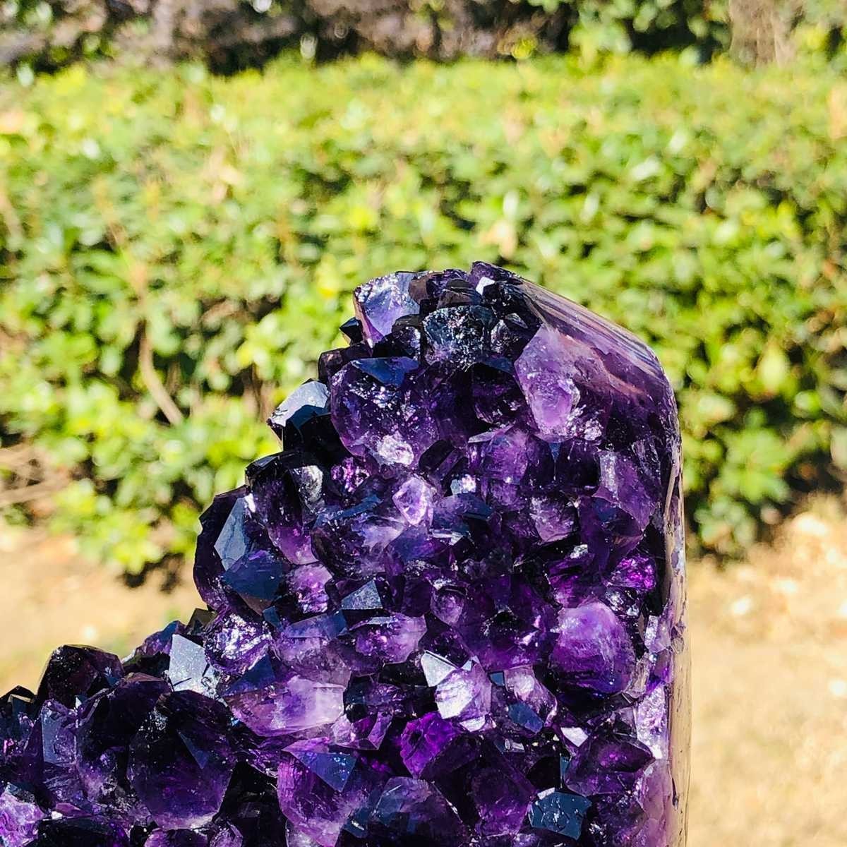 3.3LB Natural Amethyst geode quartz cluster crystal specimen Healing 3140