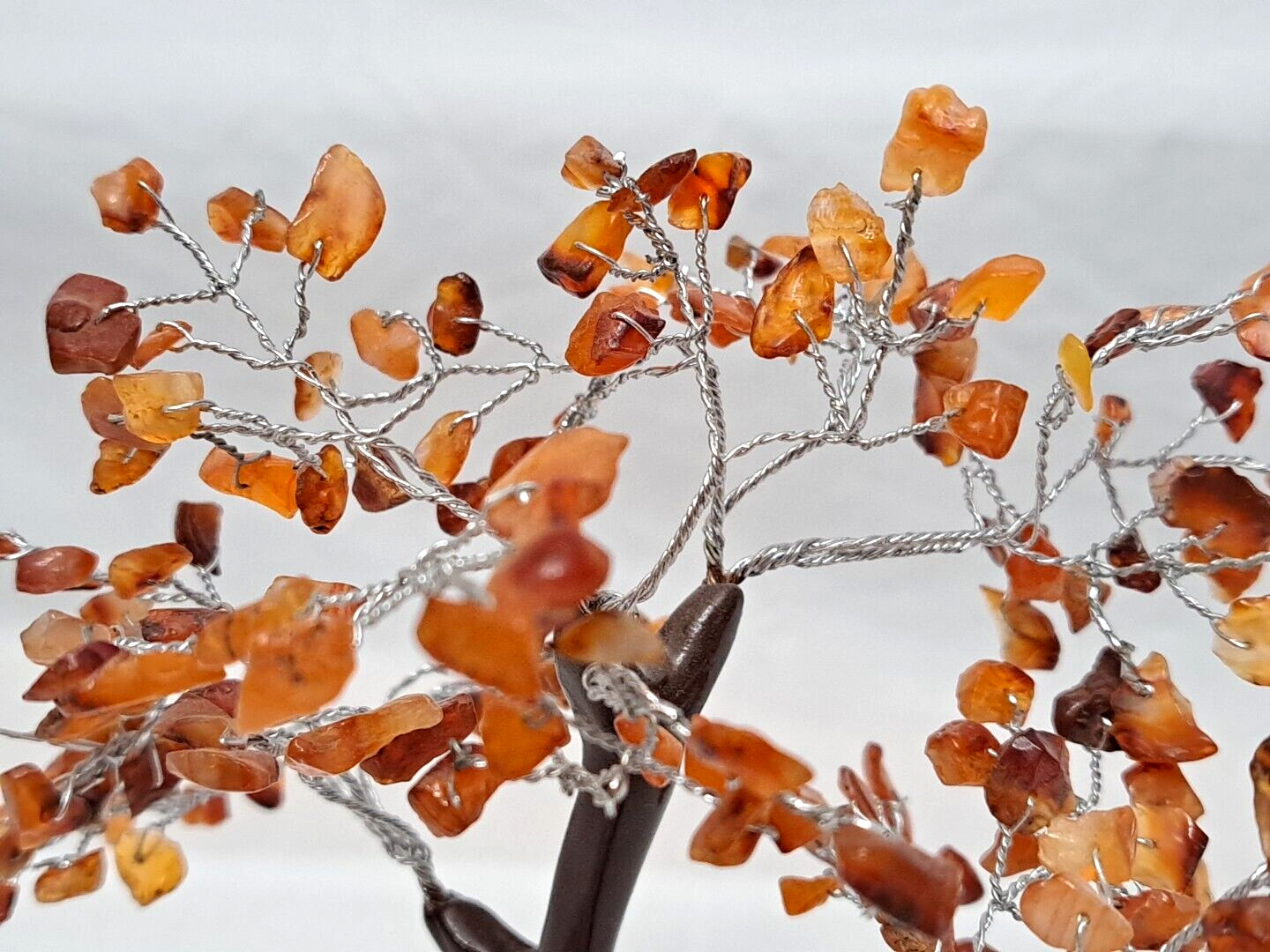Carnelian Gemstone Tree Spiritual Healing Feng Shui 7″ x 4.5″ x 6.5″ Home Energy