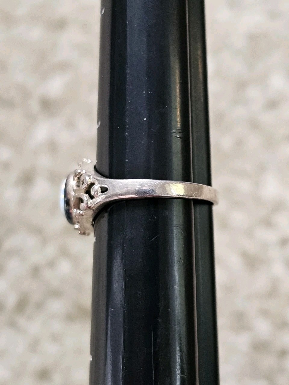 Sterling Silver Lab Created Opal Ring, Size 4.5, Crystals & Stones Mineral