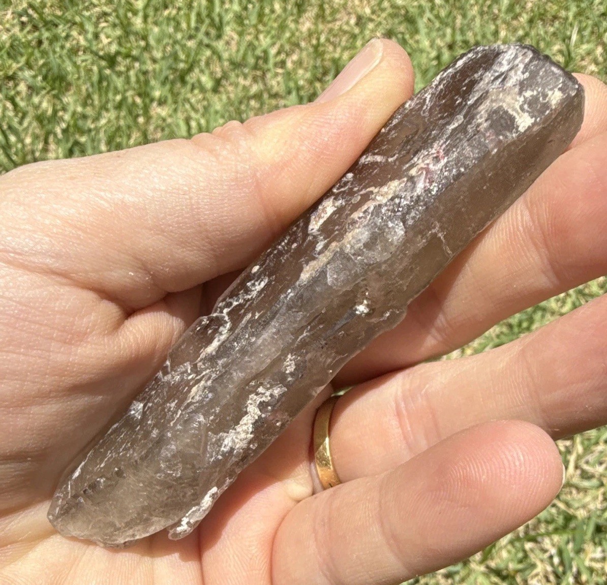 Natural Citrine Elestial wand Brazil 70g
