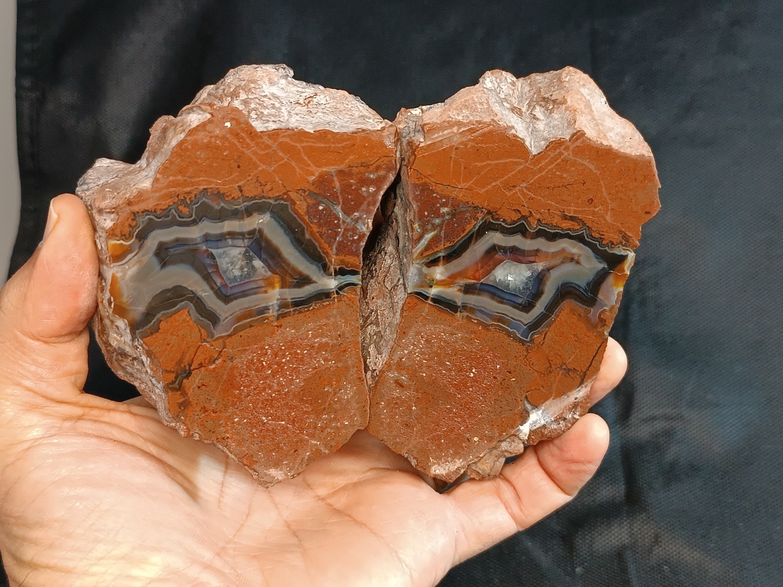 1165g/2.57 lb turkish banded agate stone rough, gemstone, customs duty included