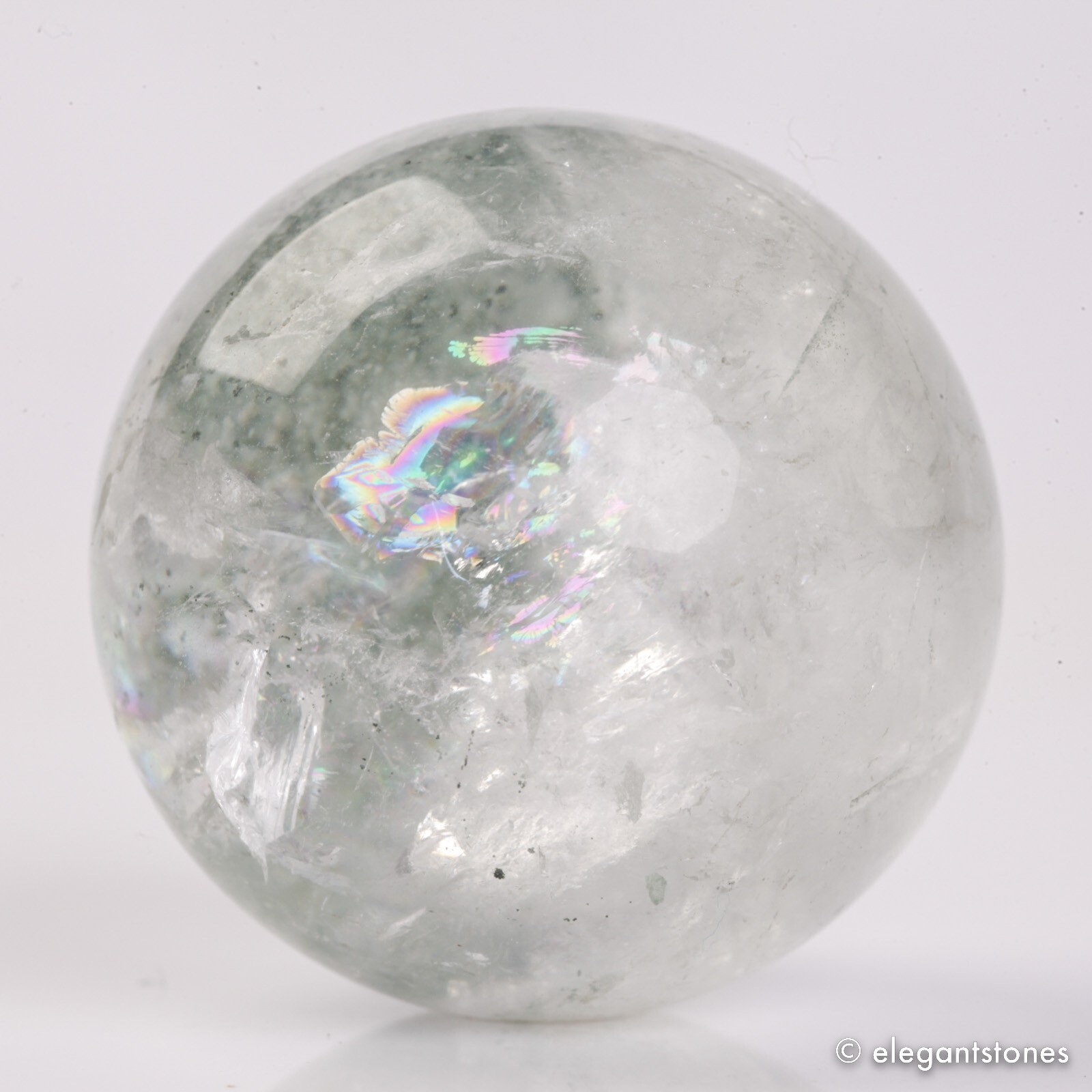 60g35mm Natural Garden/Phantom/Ghost/Lodolite Quartz Crystal Sphere Healing Ball