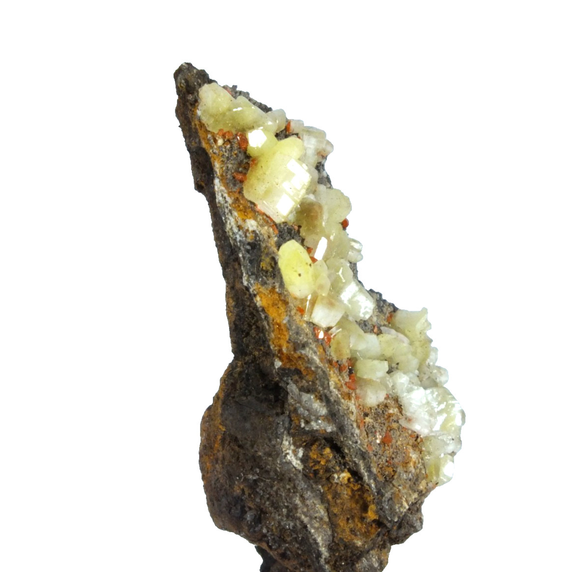 Chrome Cerussite Crystals. Magnet Mine Waratah Tasmania Australia (EA12108)