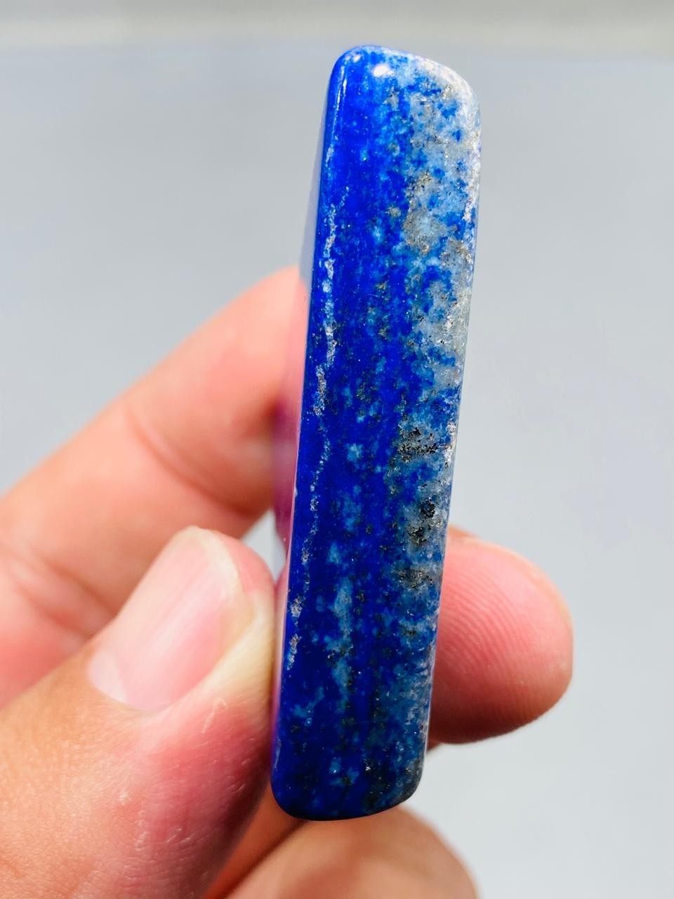Lapis Lazuli Slice Triangle Royal Blue Natural Stone From Mine Mineral