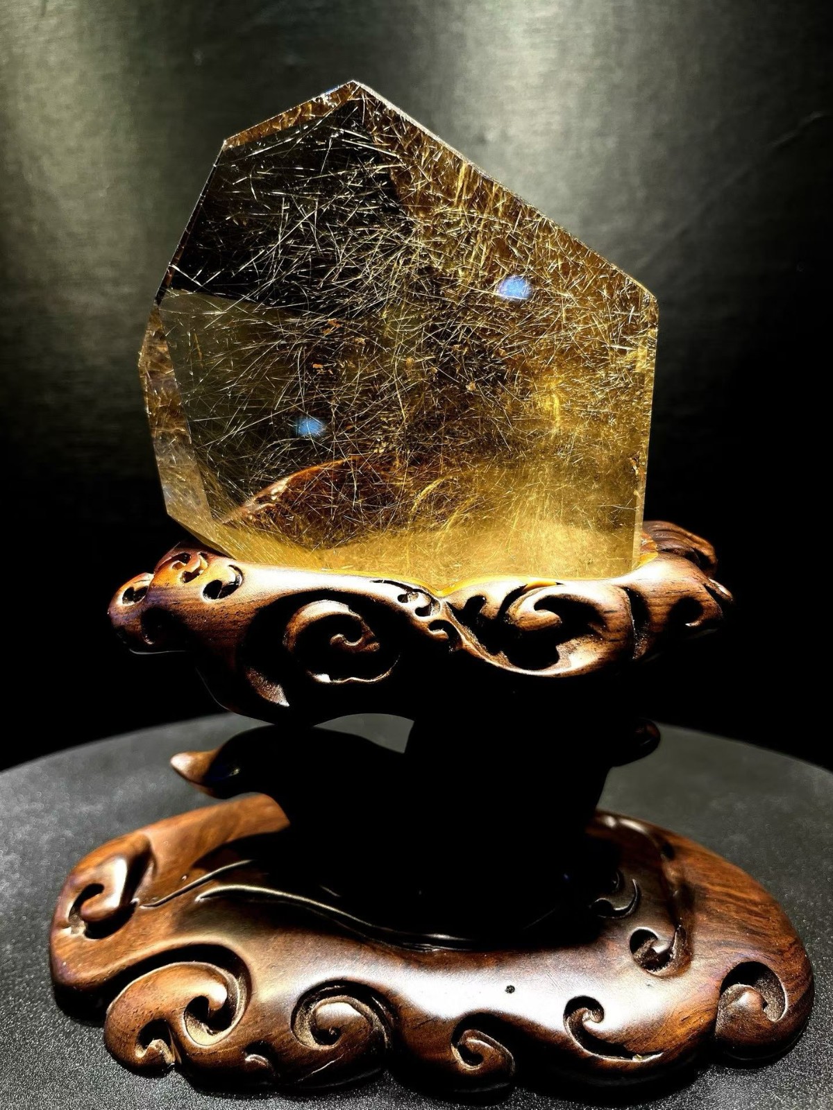 1.73lb Rare Top Natural Rutilated crystal Quartz Mineral specimen Reiki Decor+st