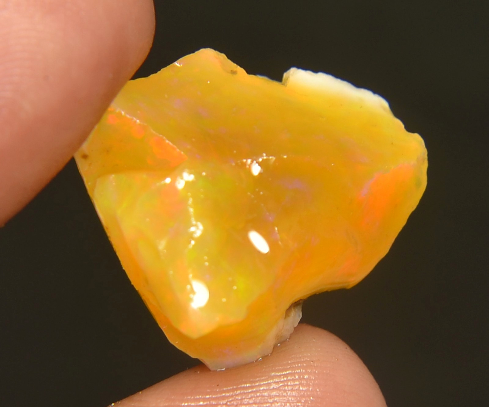 Ethiopian Oil Opal Specimen 29.30 Cts Natural Rough Gemstone – Fire Opal Roug