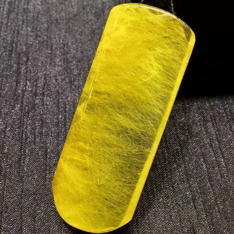 33.3g Natural Rutilated gold quartz crystal Pendant Reiki Heal