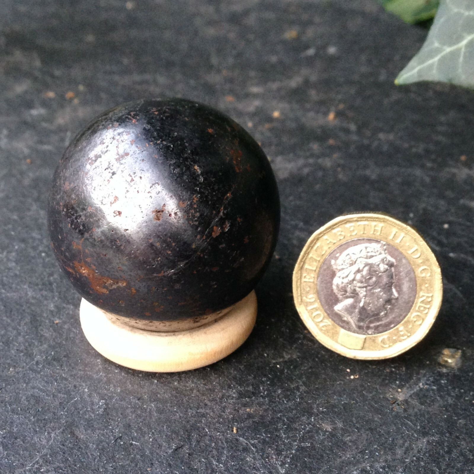 Haematite Crystal Sphere Ball Power Attraction Personal Magnetism 114g 3.57cm
