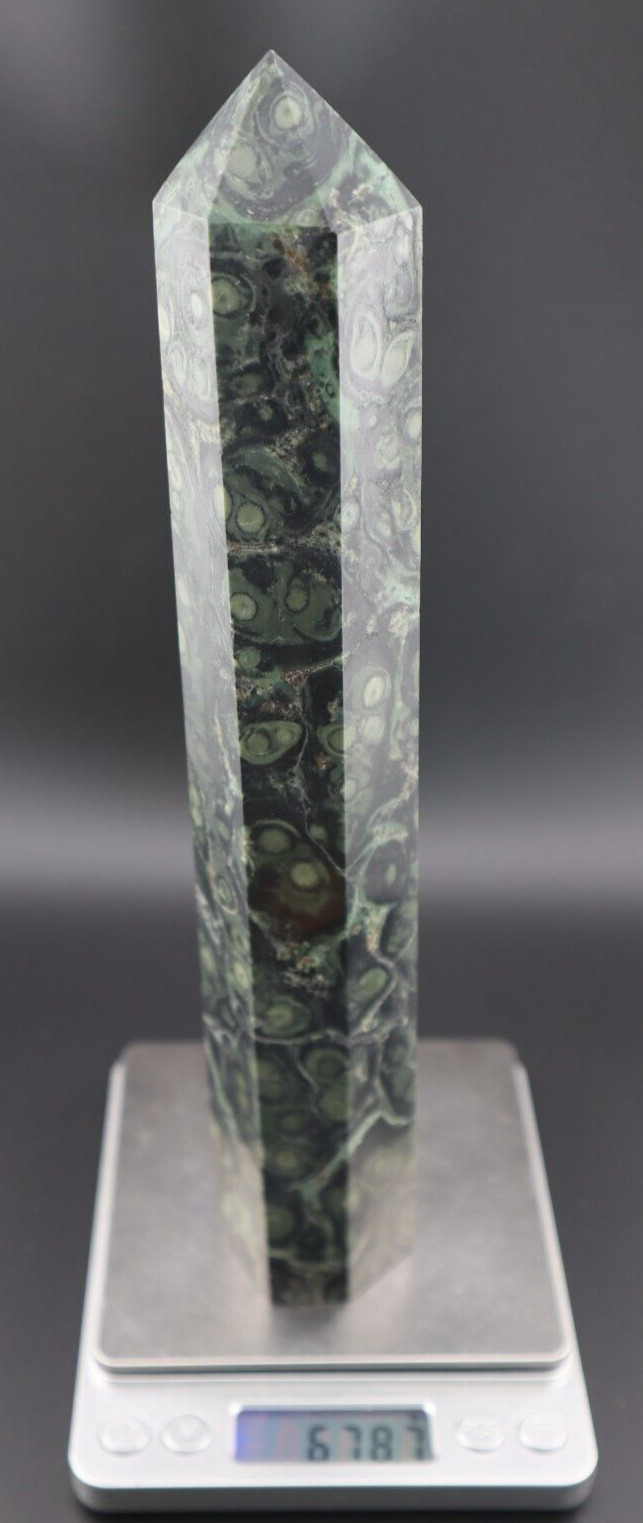 LARGE KAMBABA JASPER TOWER (ABOUT) 10 INCHES TALL/ 678.7 GRAMS