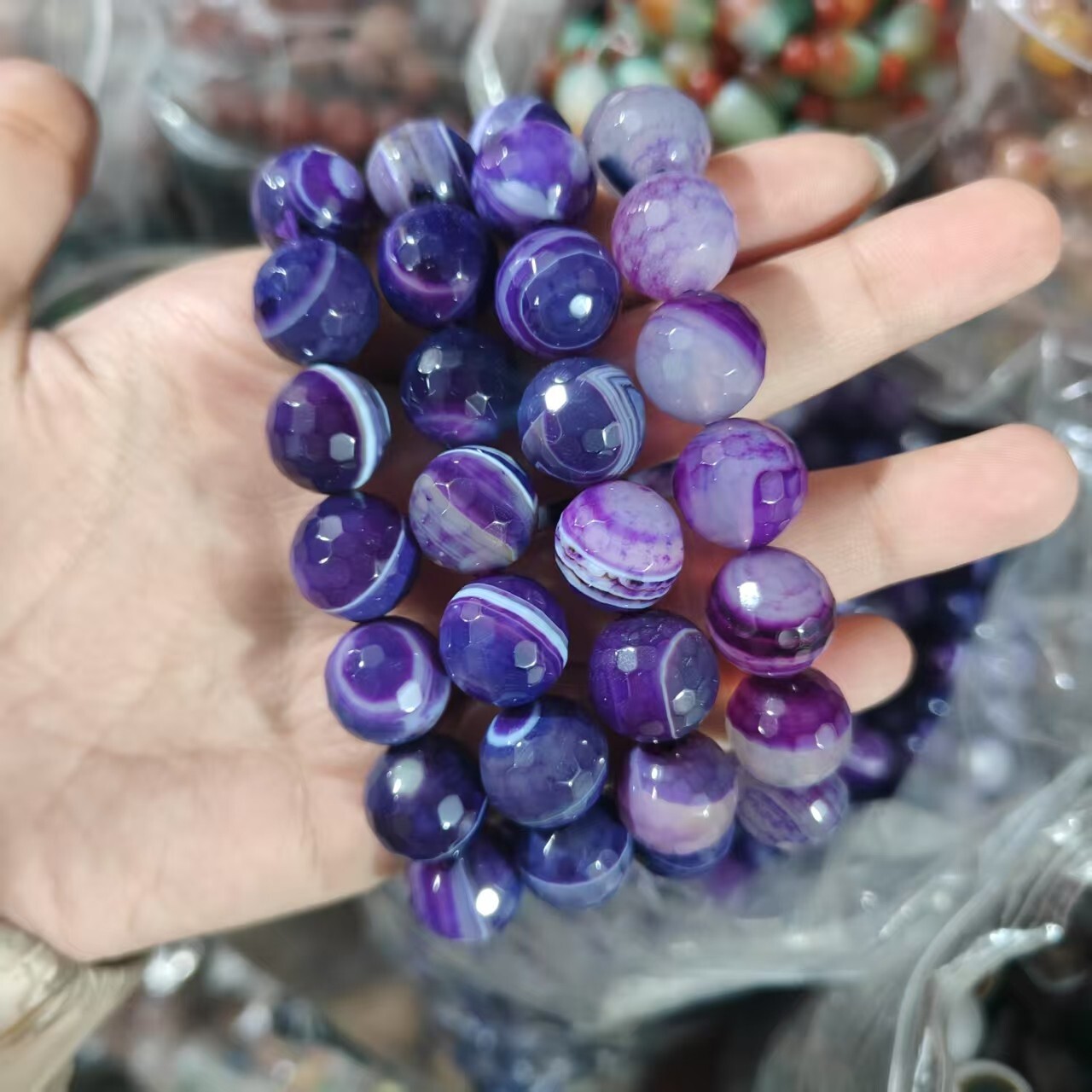 14mm 1pcs Natural Color Gobi Agate Eyes Agate/stone Madagascar Beads Bracelet