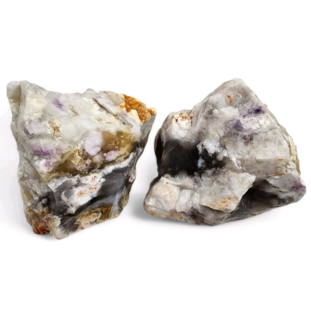 Light Purple Opal Rough Stones from Mexico 340.2 grams. 2 Piece Lot
