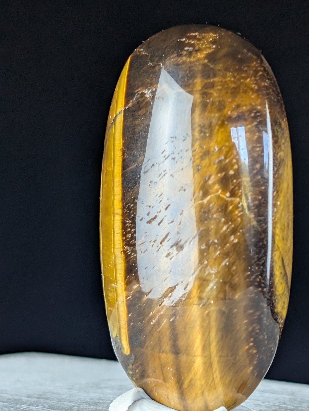 Tiger Eye Palm Stone Crystal Palmstone Worry Fidget Gemstone Tigerseye Chakra
