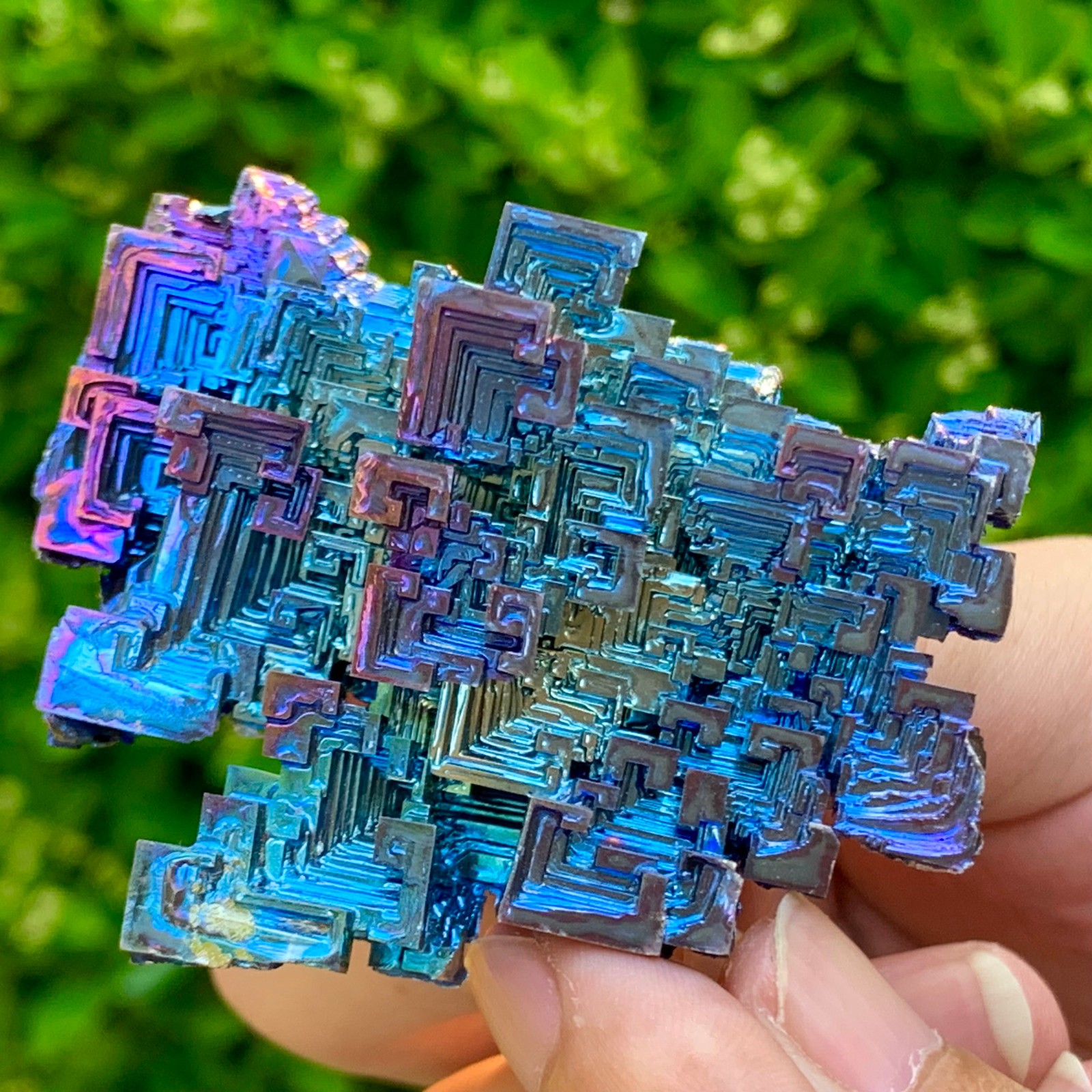 139G ram Bismuth rainbow crystal elementBi gemstone Mineral specimen healing
