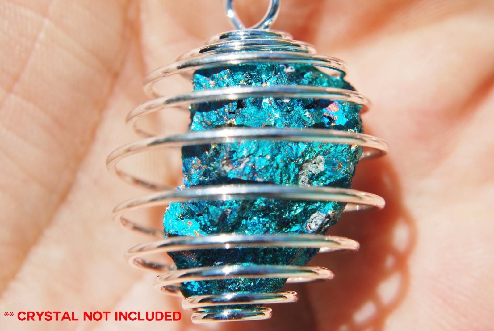 “Do It Yourself” Crystal Energy Pendant + 20″ Stainless Steel Chain & Charger