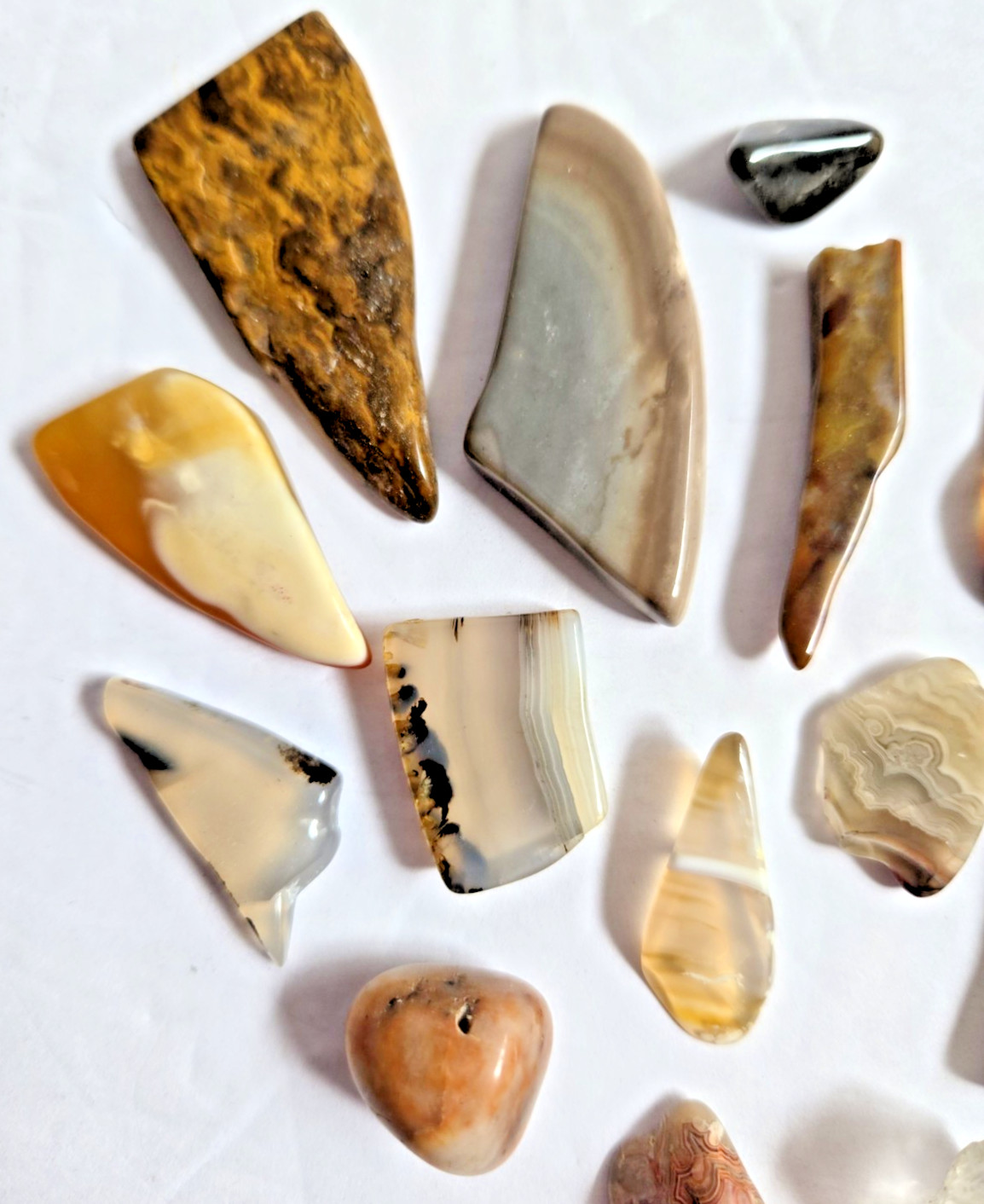 Mixed Lot Polished Rocks Tumbled Stones Gemstones Jewelry Crafts School Projects