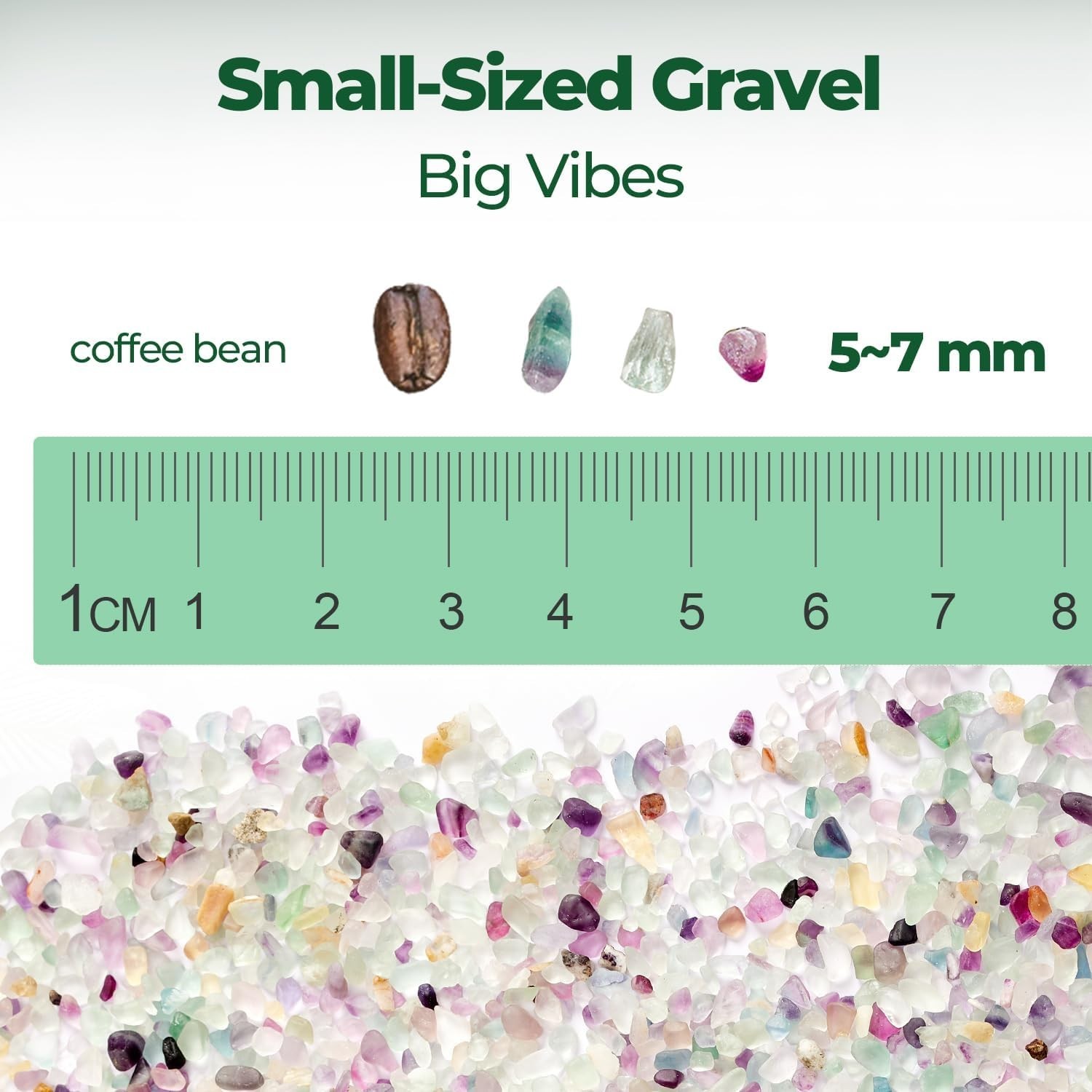Irregular Fluorite Crystal Chips – 1LB Mini Polished Stones for Crafts & Plants