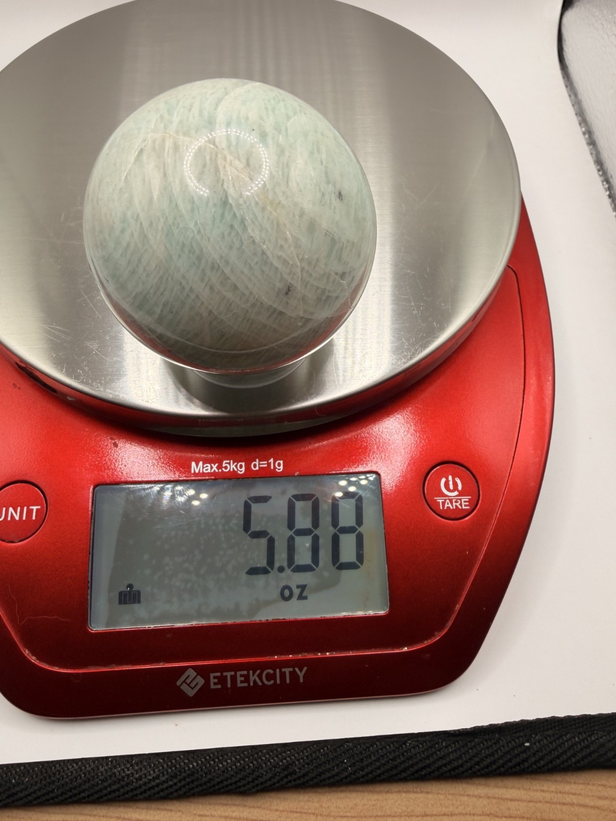 Natural Amazonite Crystal Sphere 50mm 2 inch with Stand Healing Stone
