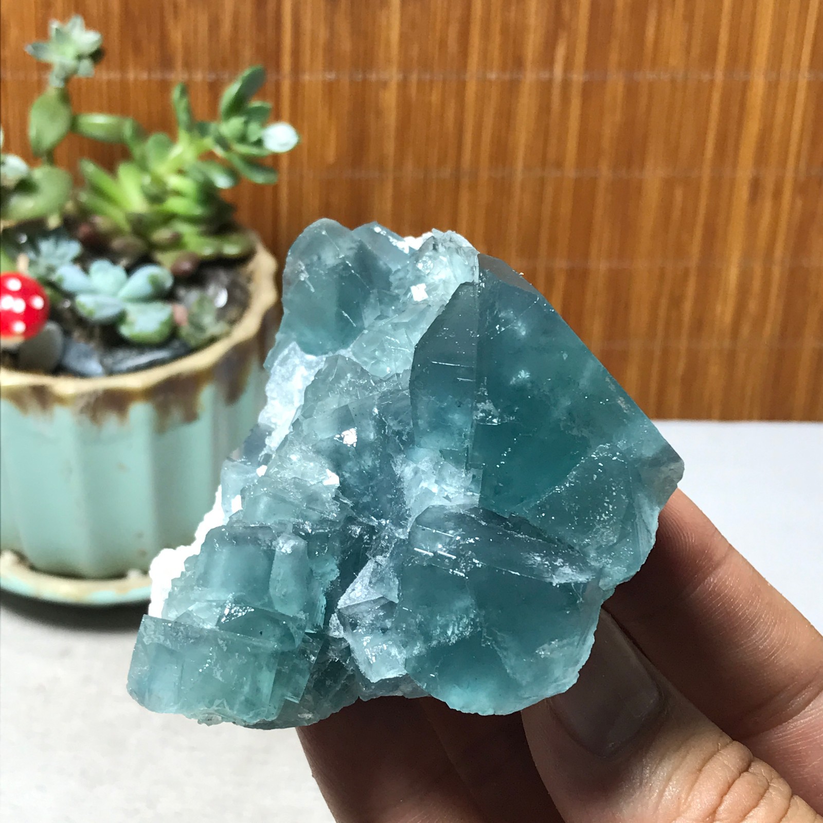 75-67-40mm Rare Natural Green Calcite fluorite Mineral Specimen 221g A6082