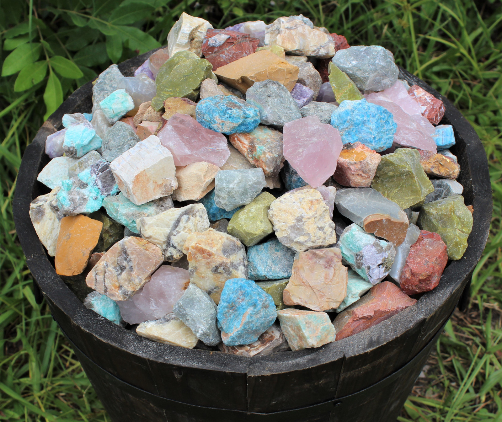 1/2 lb Bulk Lot Africa Mix Natural Rough Tumbler Rocks Stones 8 oz Madagascar