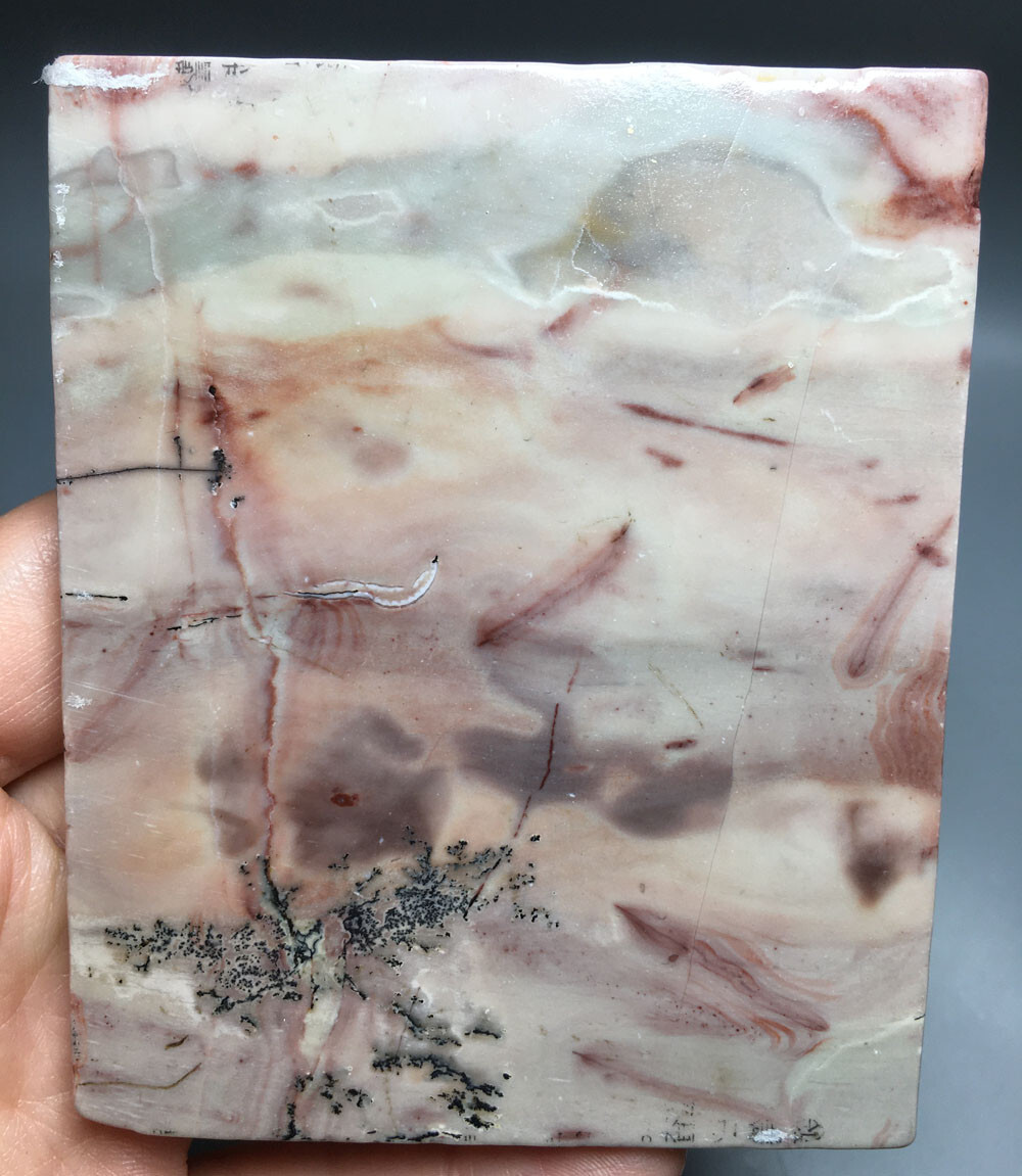 175g NATURAL dendritic traditional paiting slab QUARTZ CRYSTAL slab HEALING