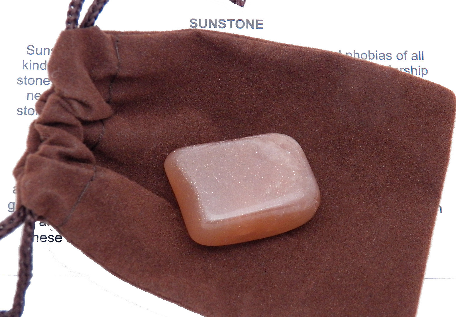 SUNSTONE Feldspar gold sheen tumbled stone Gemstone from Kenya Small 2.1-4 g