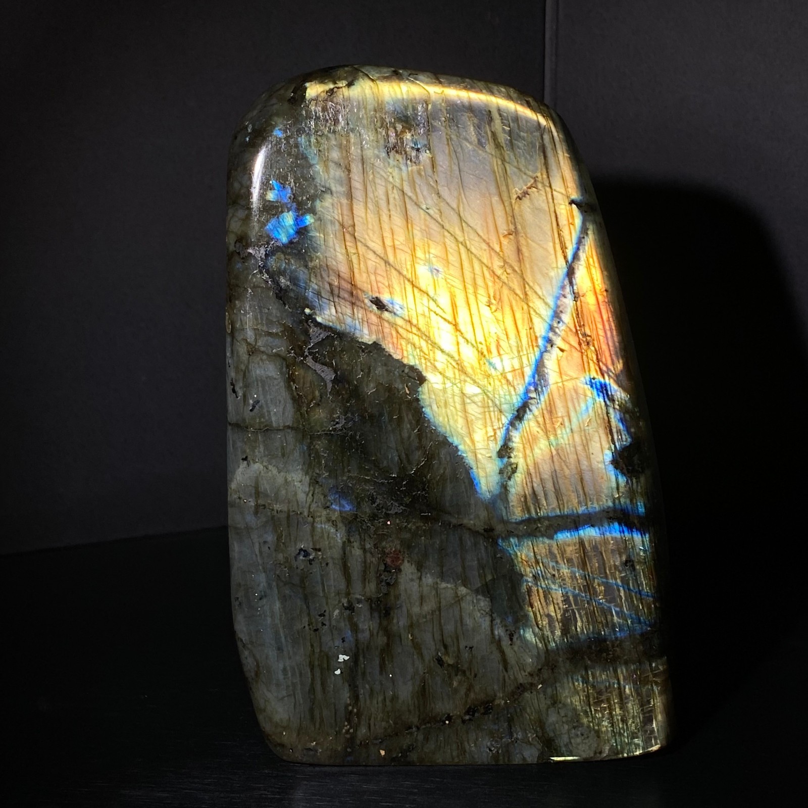 1560 Natural Gorgeous Labradorite QuartzCrystal Stone Specimen Healing
