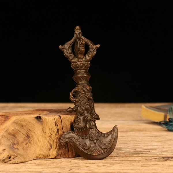 50g Ancient Chinese Handcrafted.Alloy Exquisite.The Vajra pestle .gift.215