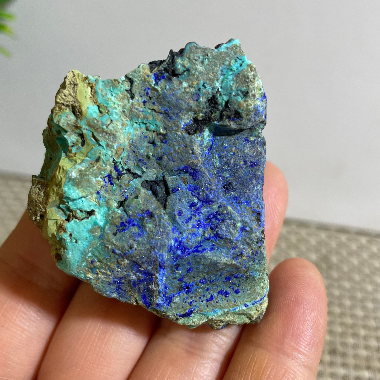31g beautiful crystal azurite malachite mineral specimen Reiki Healling