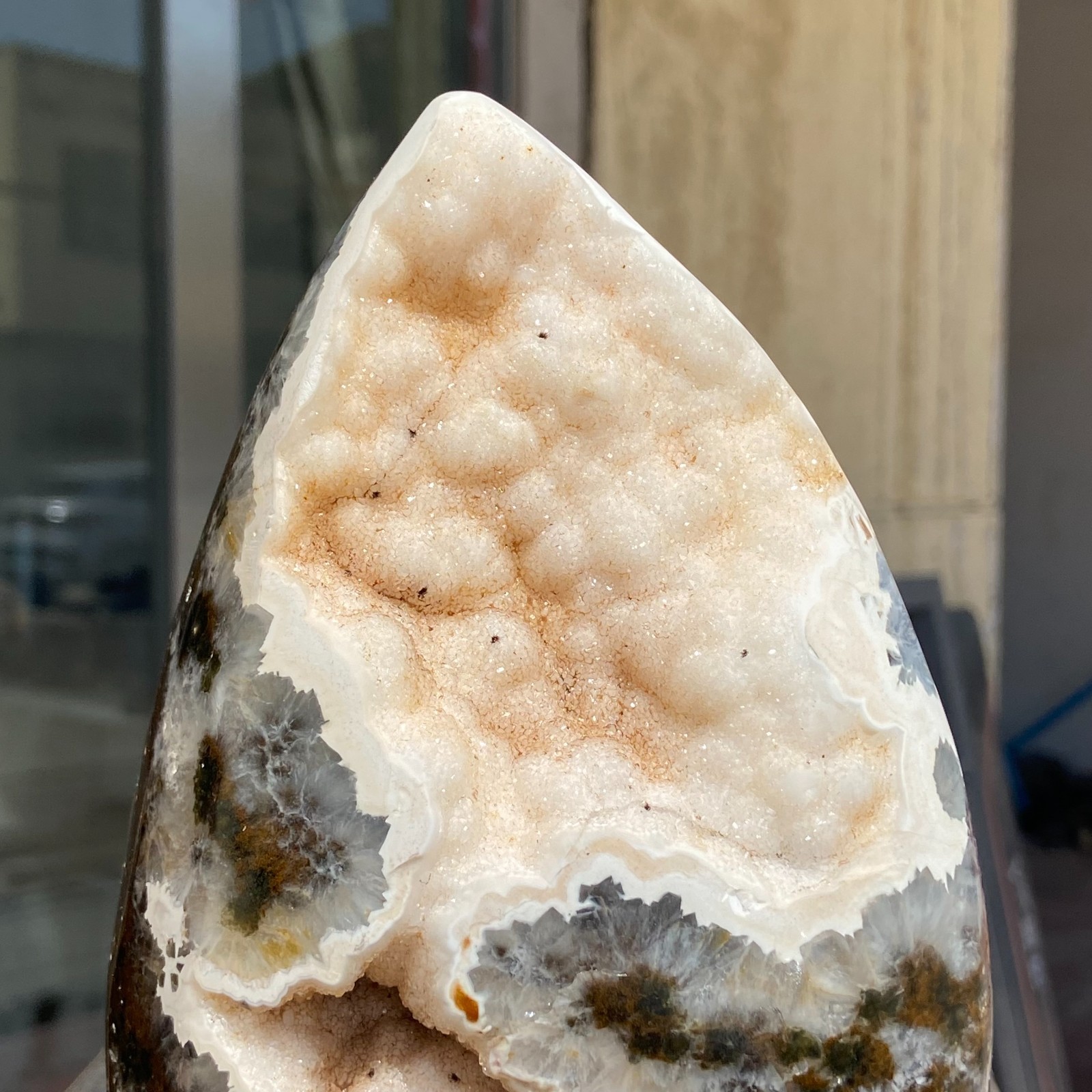 4.06LB Natural Colourful Ocean Jasper Crystal Druzy Specimen Healing