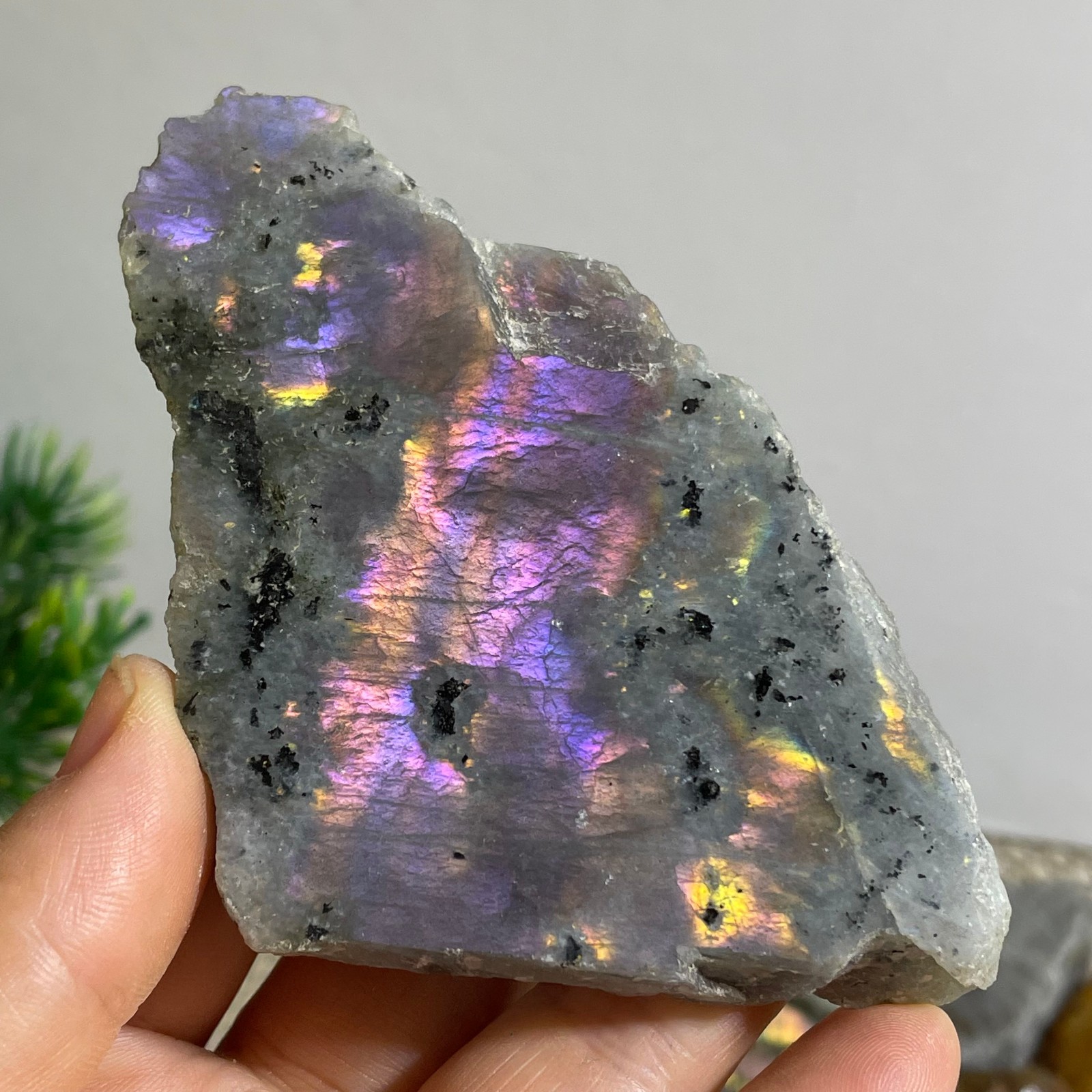 Natural Labradorite Crystal gemstone rough original Specimen 102g