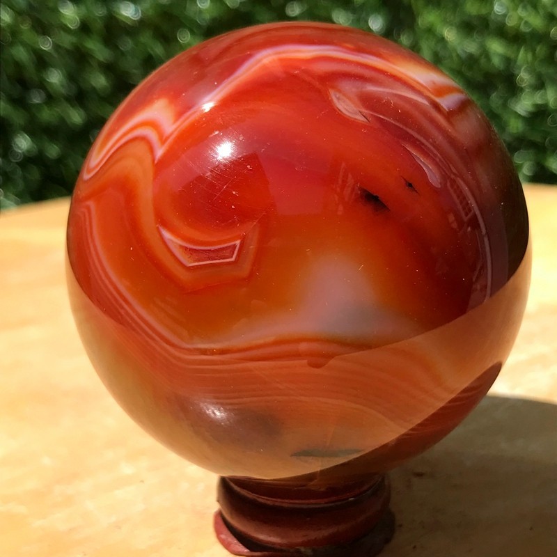 290G Natural Patterned Agate Ball Crystal Sphere Mineral Specimen Healing