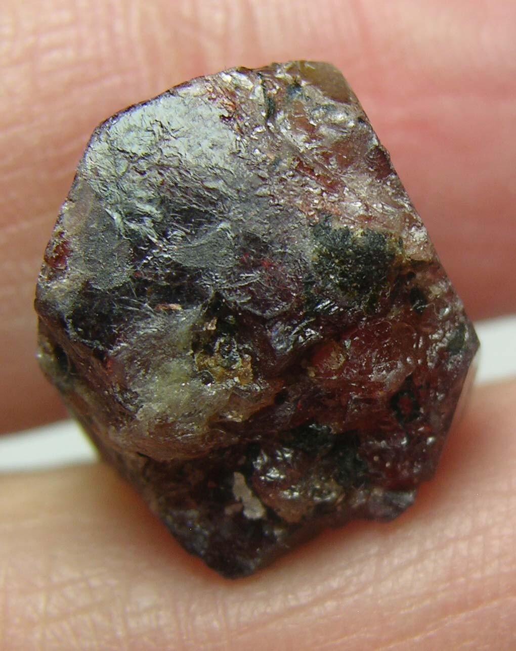 #4 Afghanistan 24.20ct Natural Octagonal Brownish Red Zircon Specimen 4.85g 15mm