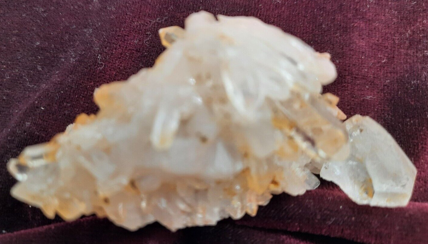 Quartz Crystals Cluster Arkansas Size 2 3/4 x 1 1/2 x 1 1/2 inches