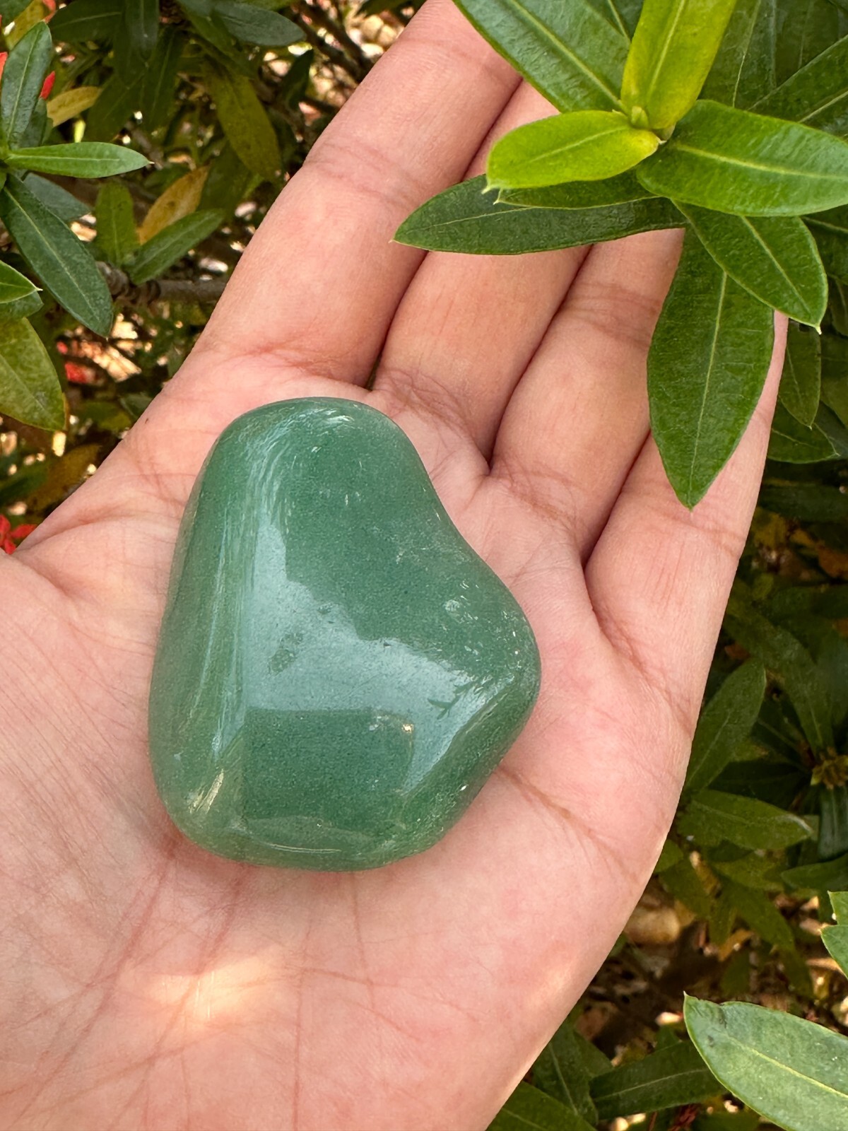 Grade A++ Green Aventurine Pebble, 1.25-2 Inches Large Tumbled Aventurine Green